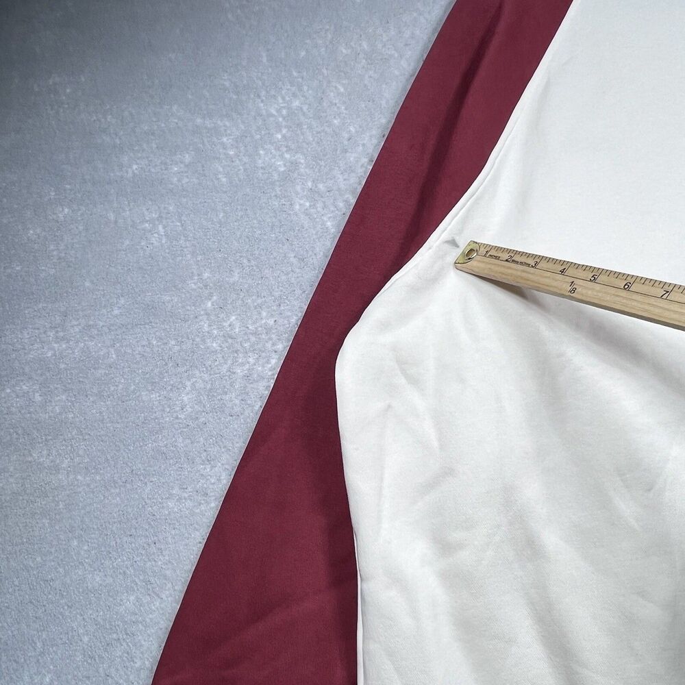 Levis Sweater Mens Large Red White Blue Color block Crew Neck Sweatshirt Relaxed - Picture 13 of 13